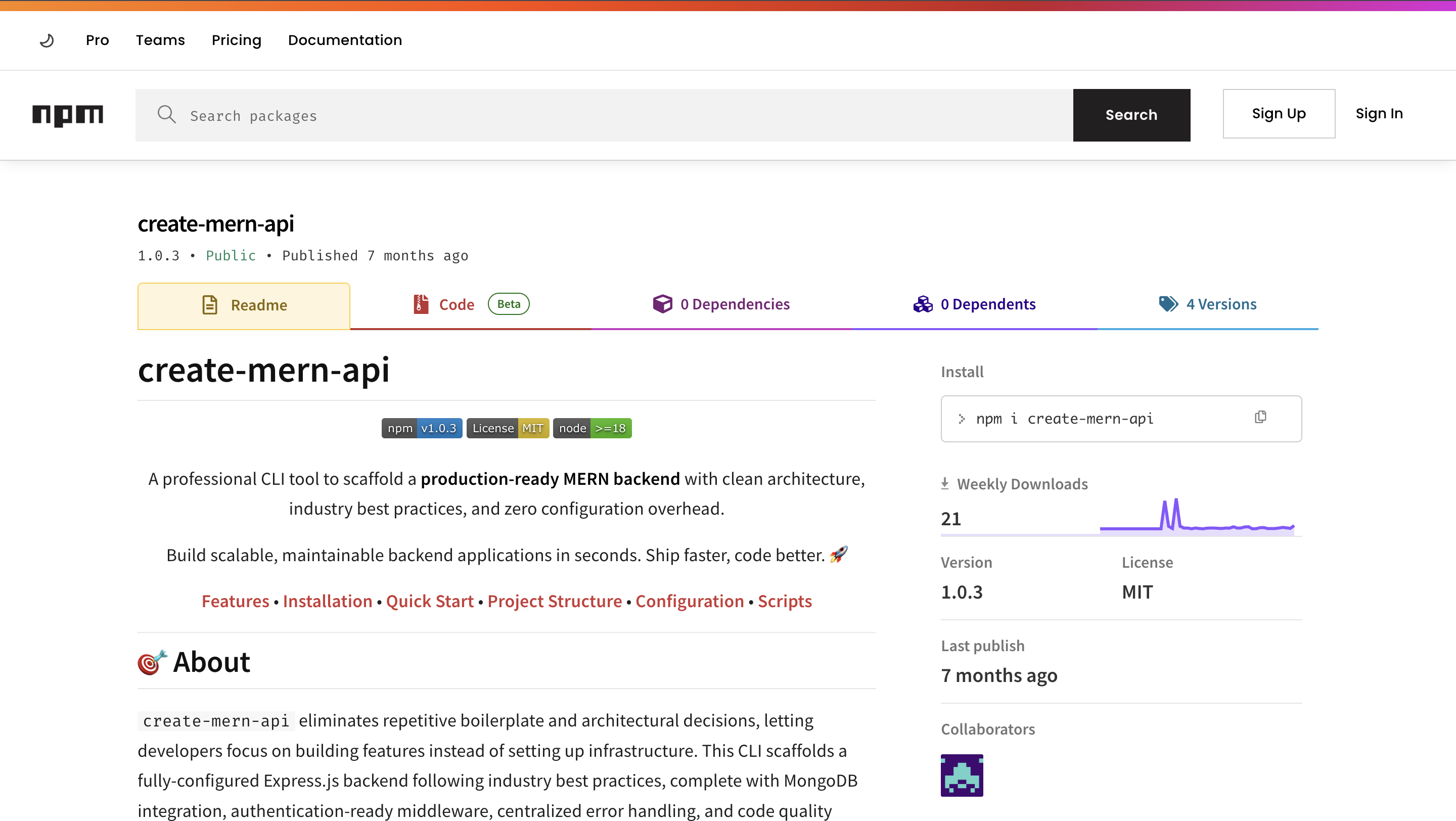 create-mern-api